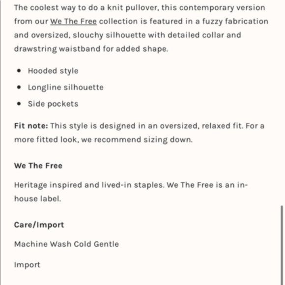 ✨SOLD✨ NWOT Free People Sadie Surplus Knit Jacket - Picture 4 of 5